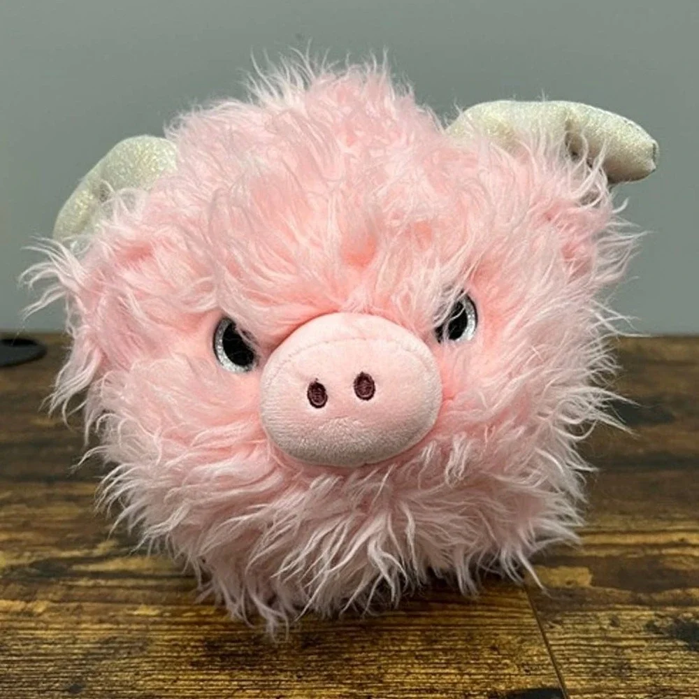 Justice Flying Pink Pig with Silver Wings Plush